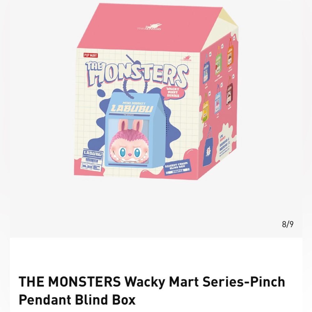 THE MONSTERS Wacky Mart Series-Pinch
Pendant Blind Box
